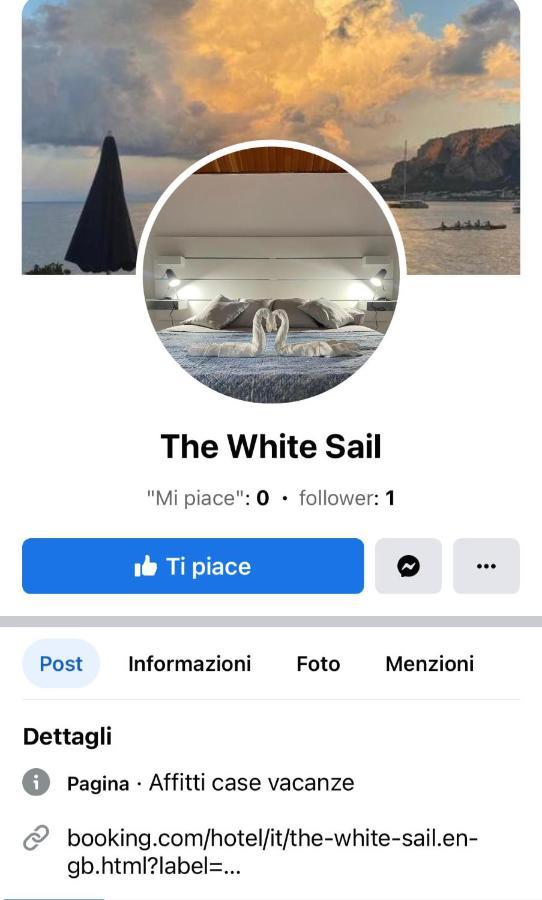 The White Sail - Mondello Apartment With Terrace - Casa Di Vincenzo E Andrea מראה חיצוני תמונה